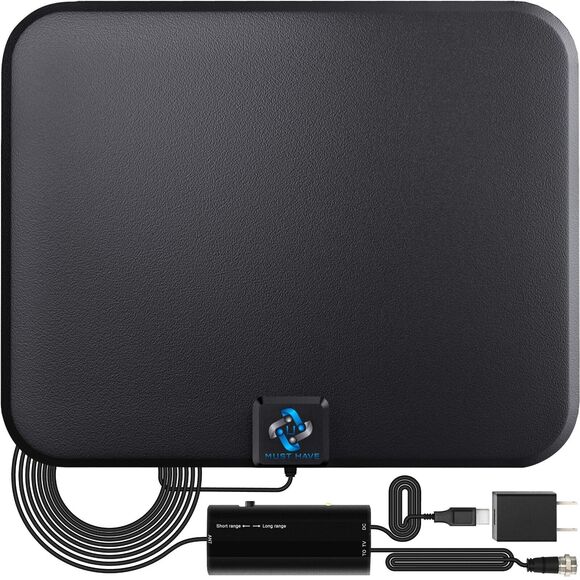 U MUST HAVE Amplified HD Digital TV Antenna 2022 - 180 Miles Range - Support 4K - Picture 1 of 6